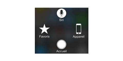 Capture d'écran de l'AssistiveTouch d'Apple